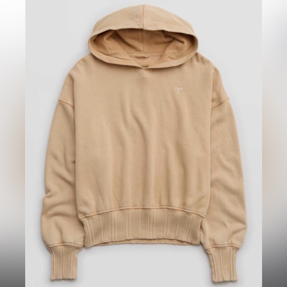 NWT Aerie Cropped Bow Hoodie Sz Small